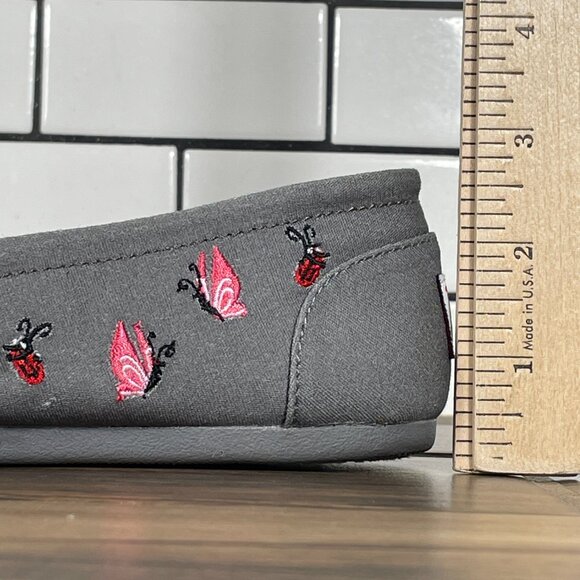 Skechers x Grumpy Cat BOBS Plush Lil Bug Womens Size 6 Shoes Gray Comfort Flats - Picture 10 of 13
